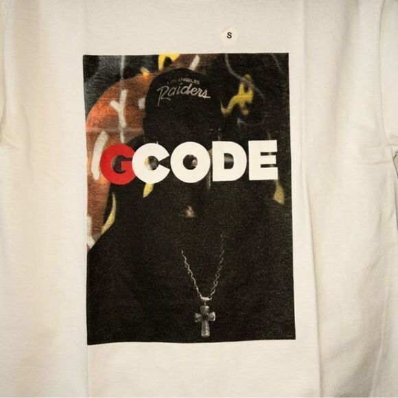 NIP Breezy Excursion White G Code Raiders T-Shirt Size Small - Picture 2 of 4